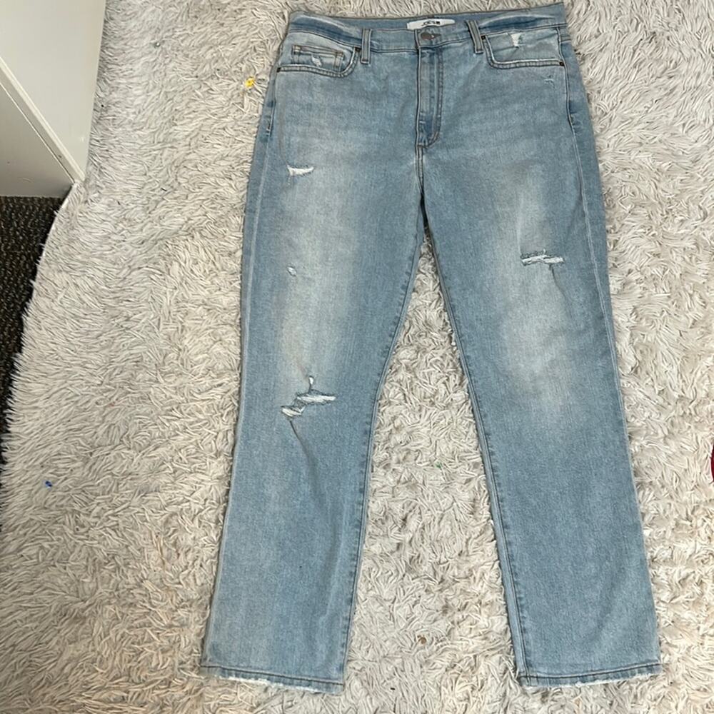 Joe’s High Rise Straight Ankle Light Wash Jeans